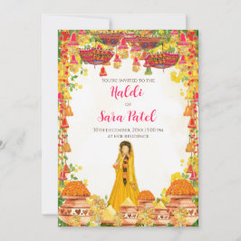 Holud lädt Haldi Einladungen & Haldi ein