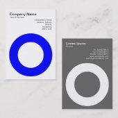 Holunder Kreis - Blau Visitenkarte (Vorne/Hinten)