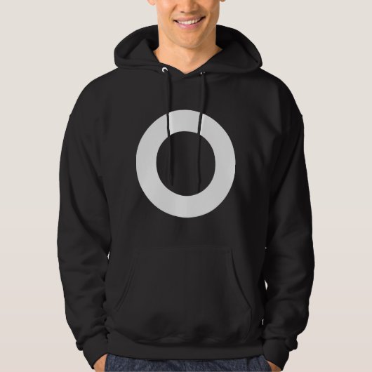Holunder Kreis - weiß Hoodie (Vorderseite)