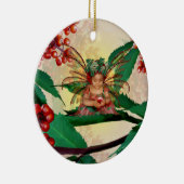 Holunderbeerfee Keramik Ornament (Rechts)
