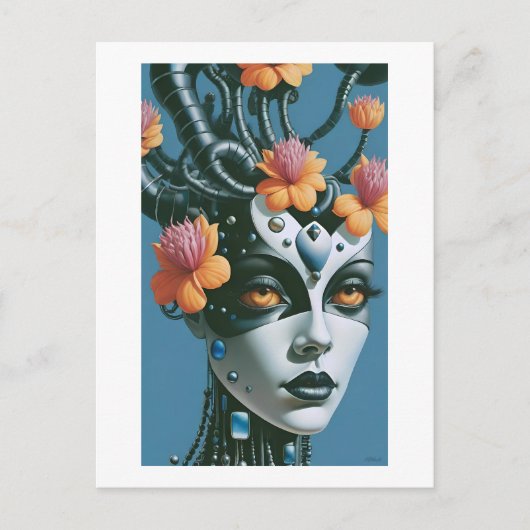 Holunderblüten-Staatsfrau Postkarte (Vorderseite)
