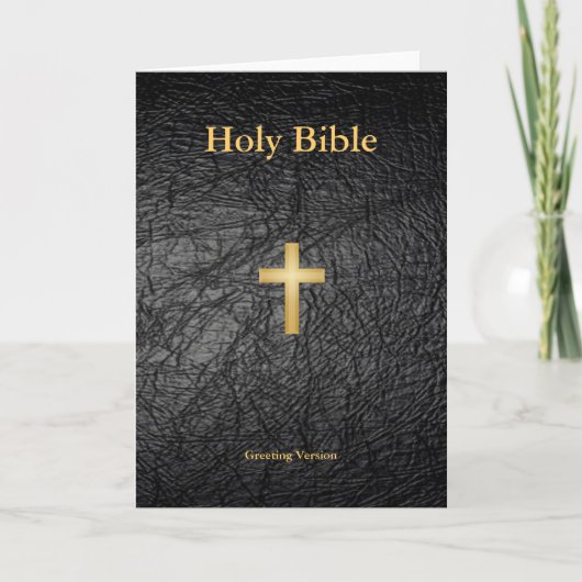 Holy Bible Greeting Card Karte (Vorderseite)