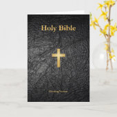 Holy Bible Greeting Card Karte (Gelbe Blume)