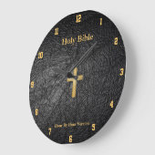 Holy Bible Wall Clock Große Wanduhr (Winkel)