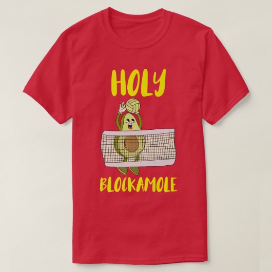 Holy Blockamole Avocado Volleyball Trainingstraini T-Shirt (Design vorne)