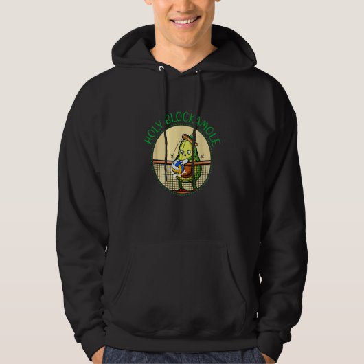 Holy Blockamole Volleyball Avocado Player Block Tr Hoodie (Vorderseite)