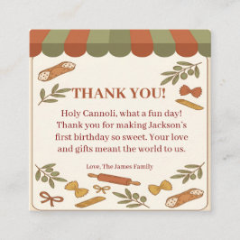 Holy Cannoli! First Birthday Begleitkarte