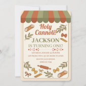 Holy Cannoli! First Birthday Einladung (Vorderseite)