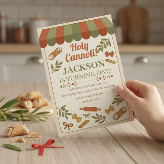 Holy Cannoli! First Birthday Einladung