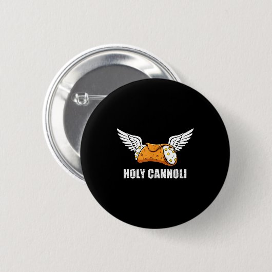 Holy Cannoli Tri-blend Funny Quote  Button (Vorne & Hinten)
