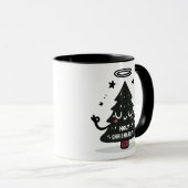 Holy Chrismaroly Mug Cute Floating Christmas Tree Tasse (VorderseiteRechts)