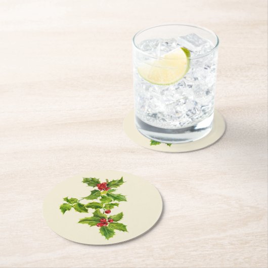 Holy Coasters Runder Pappuntersetzer (Vor Ort)