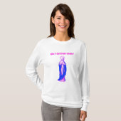 Holy Cotton Candy Vierge Marie Rose et Bleue T-Shirt (Vorne ganz)