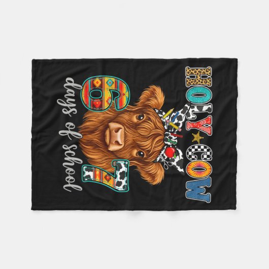Holy Cow 67 Days Of School 67th Day Smarter Teache Fleecedecke (Vorderseite (Horizontal))