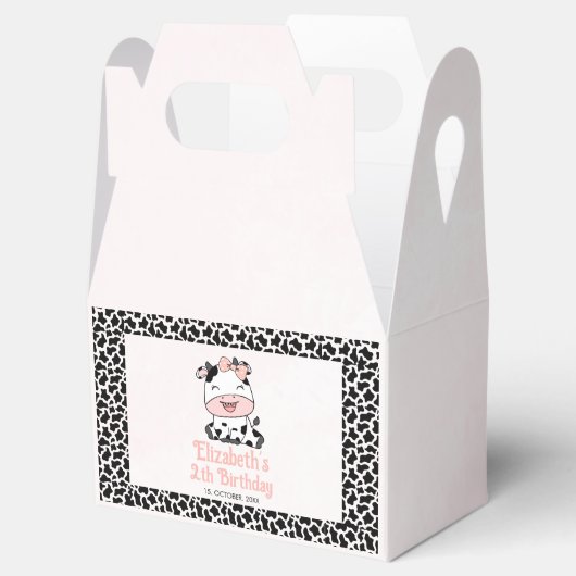 Holy Cow, Adorable cow birthday girl Geschenkschachtel (Geöffnet)