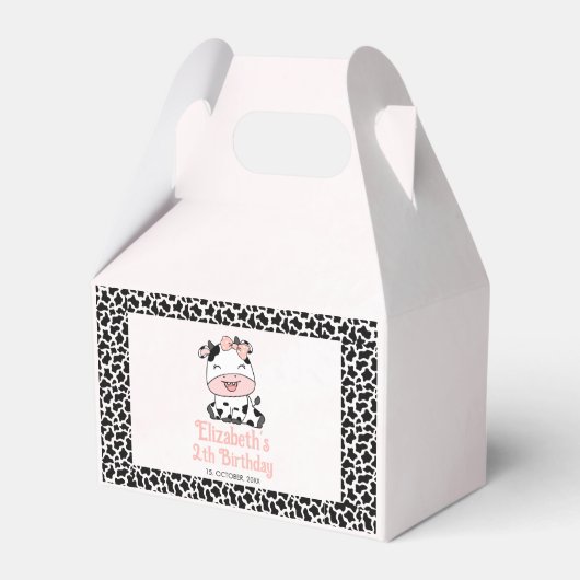 Holy Cow, Adorable cow birthday girl Geschenkschachtel (Vorderseite)