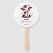 Holy Cow Baby Dusche Minimalistische Mädchendusche Fächer (Rückseite)