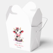 Holy Cow Baby Dusche Minimalistische Mädchendusche Geschenkschachtel (Geöffnet)