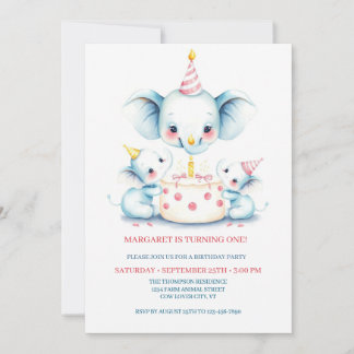 Holy Cow Boho Greenerity Highland Cow 1st Birthday Einladung