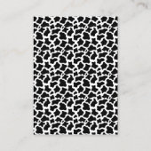 Holy Cow, Cow Baby shower girl Begleitkarte (Rückseite)