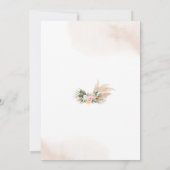 Holy Cow Floral Baby Shower Invitation Einladung (Rückseite)