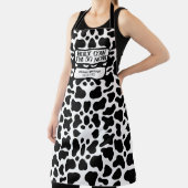 Holy Cow Funny Black White 50th Birthday Schürze (InSitu)