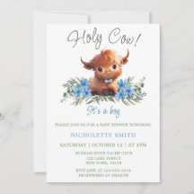 HOLY COW HIGHLAND MODERN BLAUE BABY DUSCHE