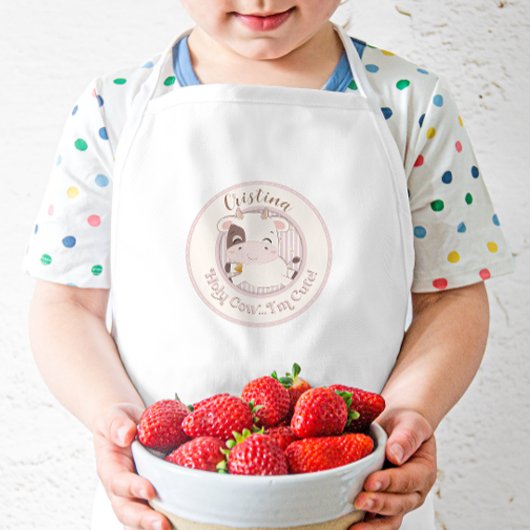 Holy Cow...I'm Cute Apron Kinderschürze