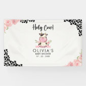 Holy Cow It's a Girl Cute Cow  Banner (Horizontal)