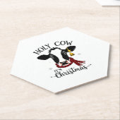 Holy Cow It's Christmas Funny Cow Lover Farm Anima Untersetzer (angewinkelt)