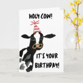 Holy Cow! It's Your Birthday Card Karte (Gelbe Blume)