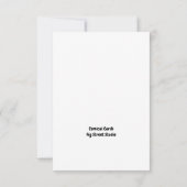 HOLY COW, Kuh Gesicht Danke Karte (Rückseite)