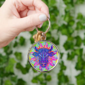 Holy Cow Mandala Design Schlüsselanhänger (Hand)