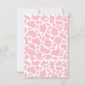 Holy Cow Pink Baby Dusche Danke Karte (Rückseite)