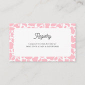 Holy Cow Pink Boho Babydusche Bücher für Baby Begleitkarte (Vorderseite)