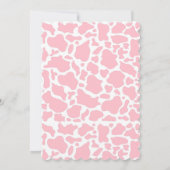 Holy Cow Pink Boho Kinderdusche Einladung (Rückseite)