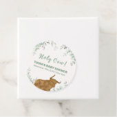 Holy Cow Rustic Boho Greenery Baby Dusche Geschenkanhänger (Beispiel)