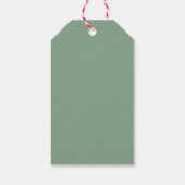 Holy Cow Rustic Boho Greenery Baby Dusche Geschenkanhänger (Rückseite)