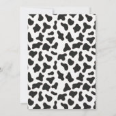 Holy Cow Rustic Western Floral Pampas Kinderdusche Einladung (Rückseite)