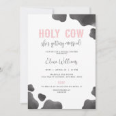 Holy Cow She's Getting Married Bridal Shower Einladung (Vorderseite)