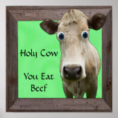 HOLY COW SIE ESSEN RINDFLEISCH POSTER (Vorne)