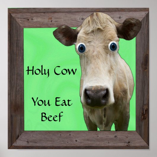 HOLY COW SIE ESSEN RINDFLEISCH POSTER (Vorne)