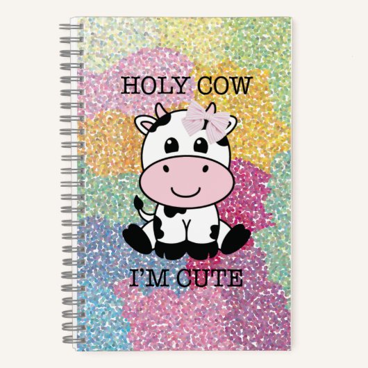 Holy Cow Spiral Notebook Notizblock (Vorderseite)