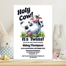 Holy Cow Twins Baby Dusche