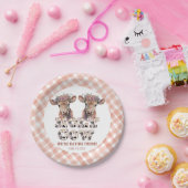 Holy Cow Twins Rustic Baby Shower Teller (Party)