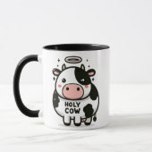 Holy Cow Zen Mug – Cute Moo with Halo Tasse (Links)