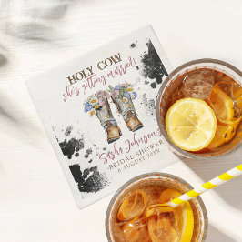 Holy Cowboy Cowboy Boots Brautparty Serviette