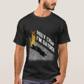 Holy Crap Im Batdog German Shepherd T-Shirt (Vorderseite)