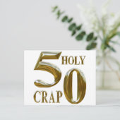 Holy Crap Postkarte (Stehend Vorderseite)