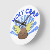Holy Crap Runde Wanduhr (Winkel)